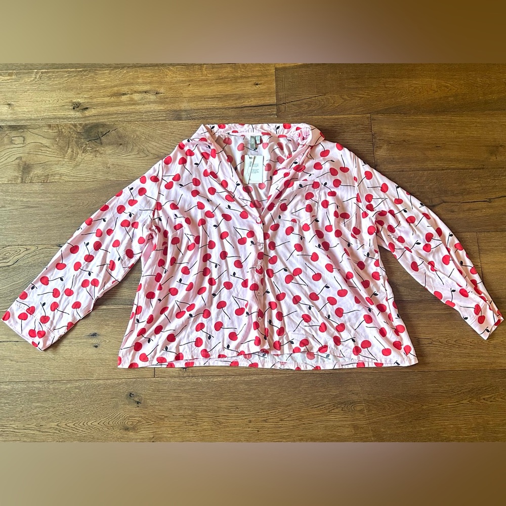ASOS Pink Cherry Button Up Shirt